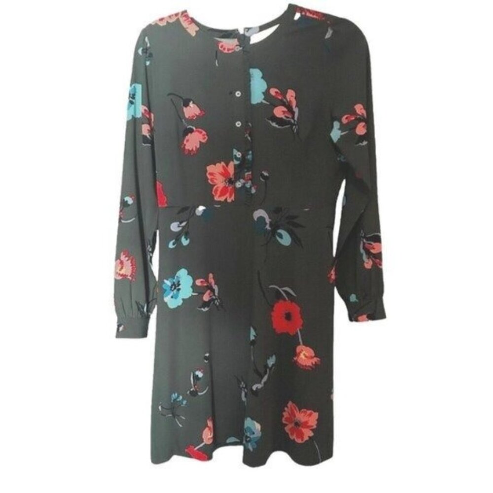 Loft Babydoll Corset Dress 2 Green Floral Easter Feminine Country Cottagecore